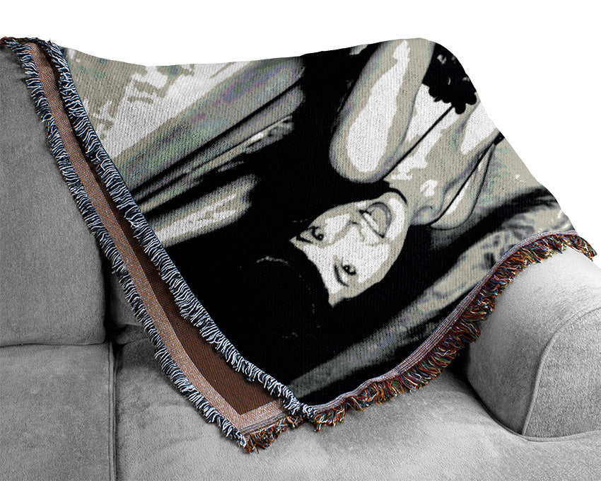 Bettie Page Glamour Woven Blanket