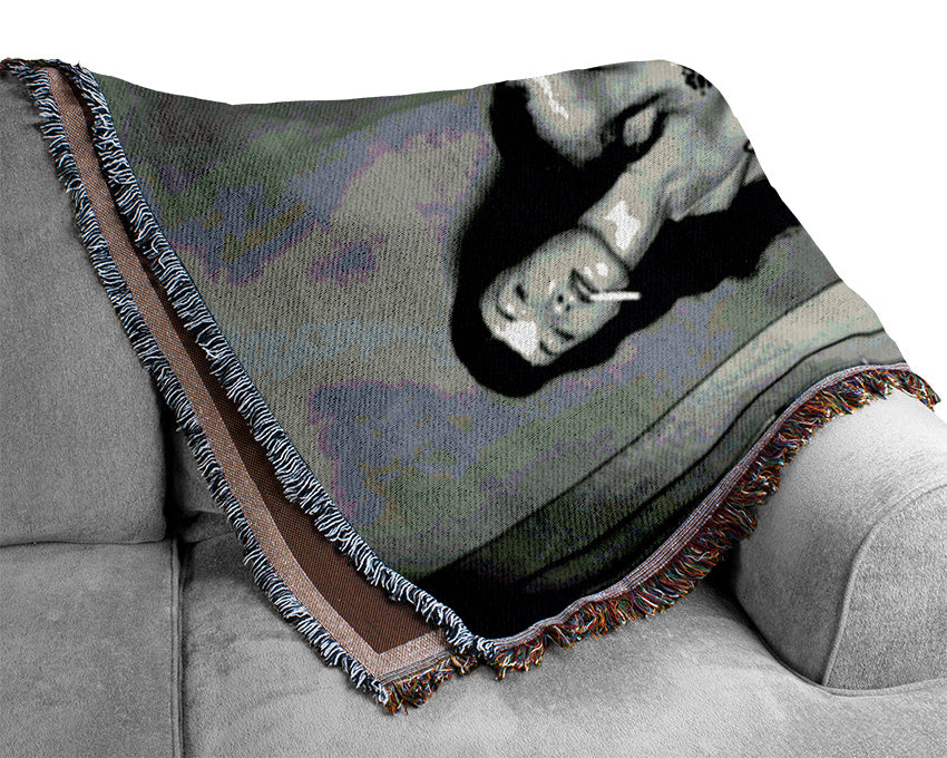 Bettie Page Whip Woven Blanket