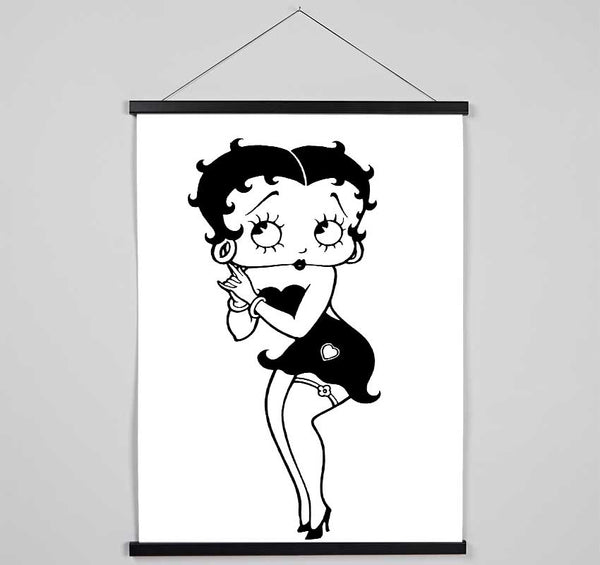 Betty Boop Love Heart Hanging Poster - Wallart-Direct UK