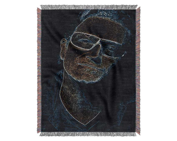 Bono Black Woven Blanket