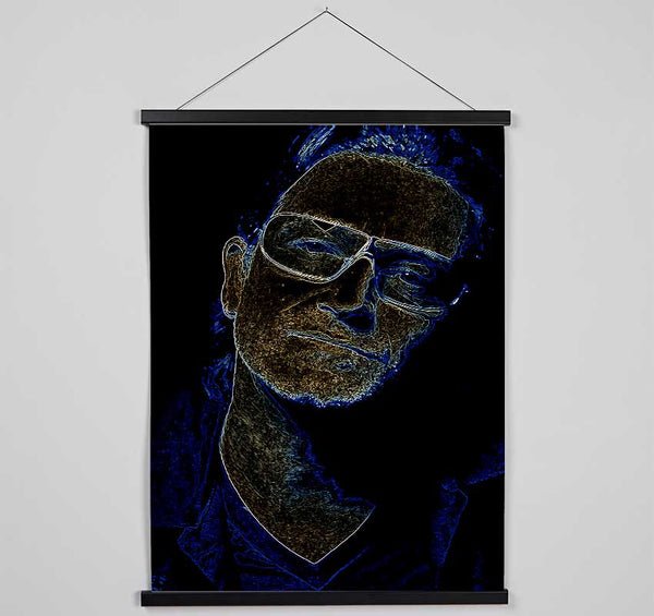 Bono Black Hanging Poster - Wallart-Direct UK