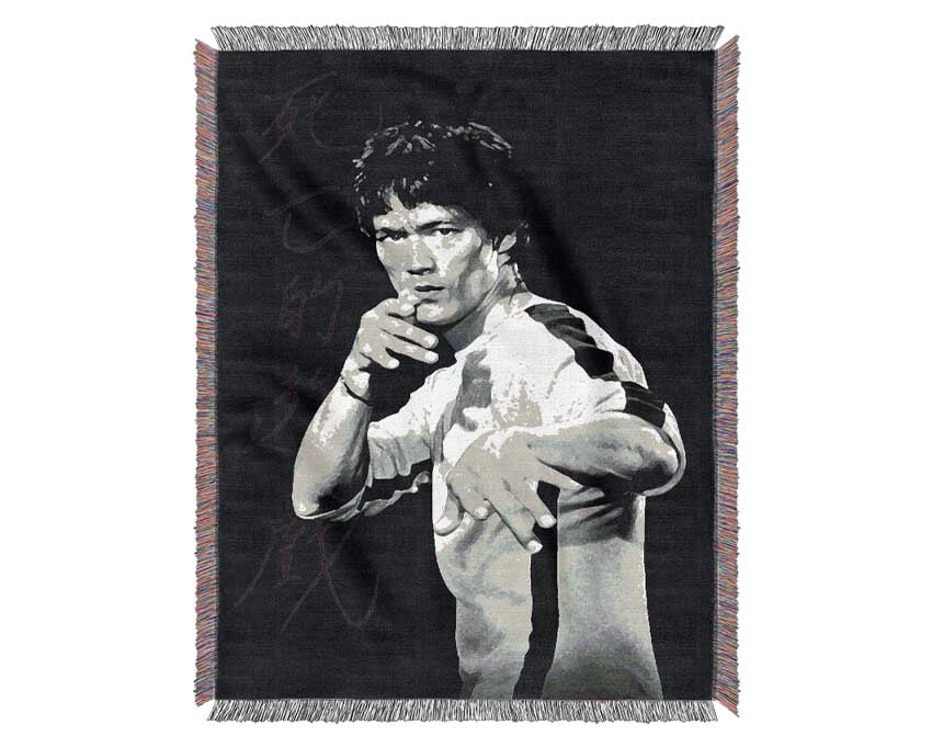 Bruce Lee Fist Of Fury 1 Woven Blanket