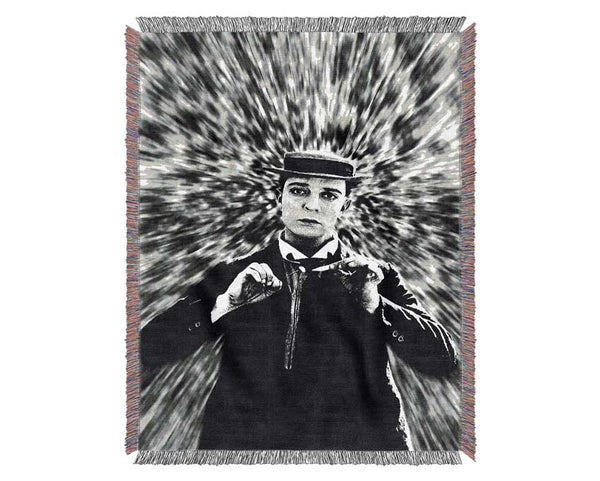 Buster Keaton 03 Woven Blanket