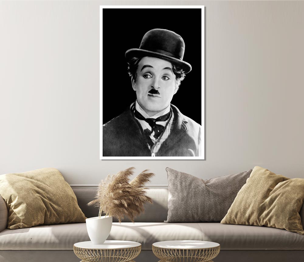 Charlie Chaplin Portrait Print Poster Wall Art