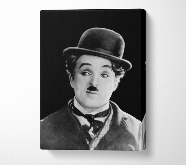 Picture of Charlie Chaplin Portrait Canvas Print Wall Art