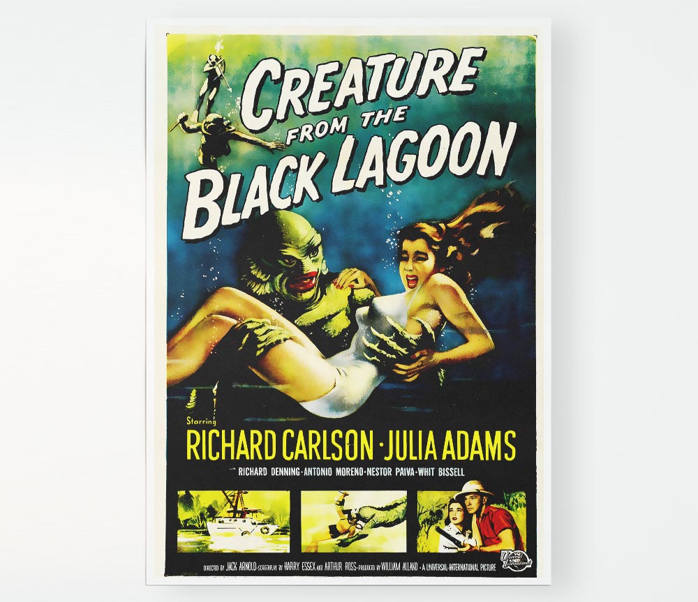 Creature From The Black Lagoon Print Poster Wall Art