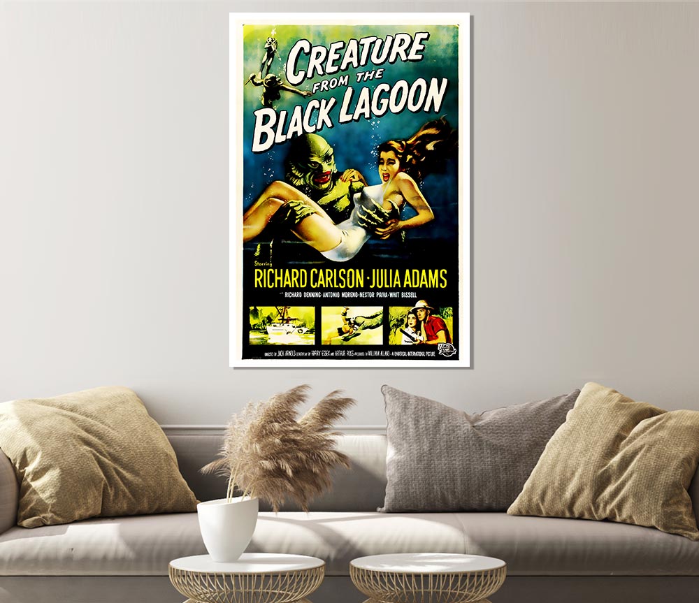 Creature From The Black Lagoon Print Poster Wall Art