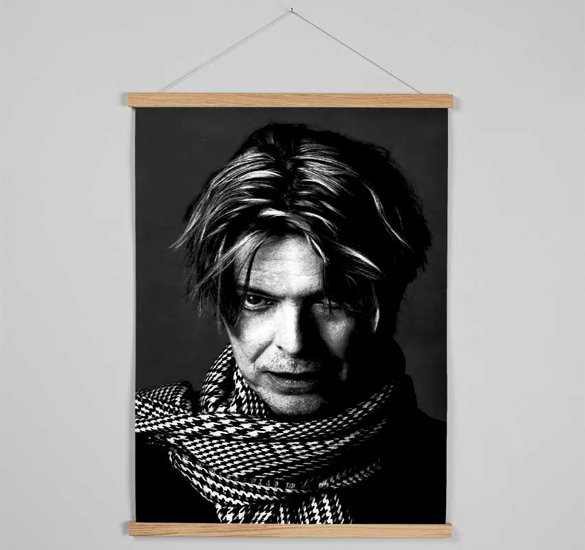 David Bowie B n W Hanging Poster - Wallart-Direct UK