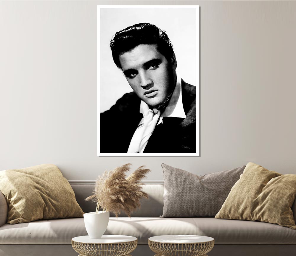 Elvis Presley Blue Suede Shoes Print Poster Wall Art