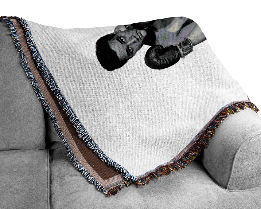 Elvis Presley Boxing Kid Woven Blanket