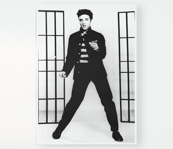 Elvis Presley Jail House Rock Print Poster Wall Art