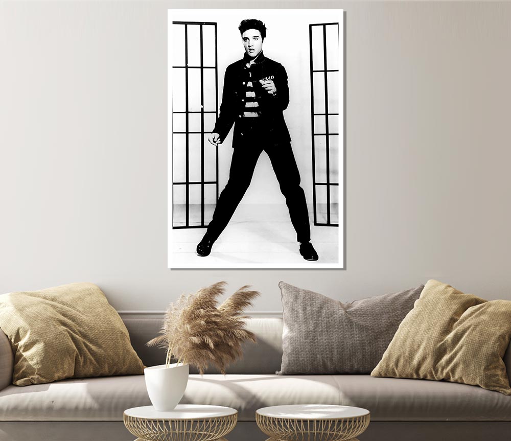 Elvis Presley Jail House Rock Print Poster Wall Art