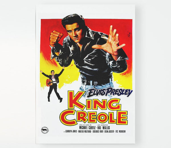 Elvis Presley King Creole Print Poster Wall Art