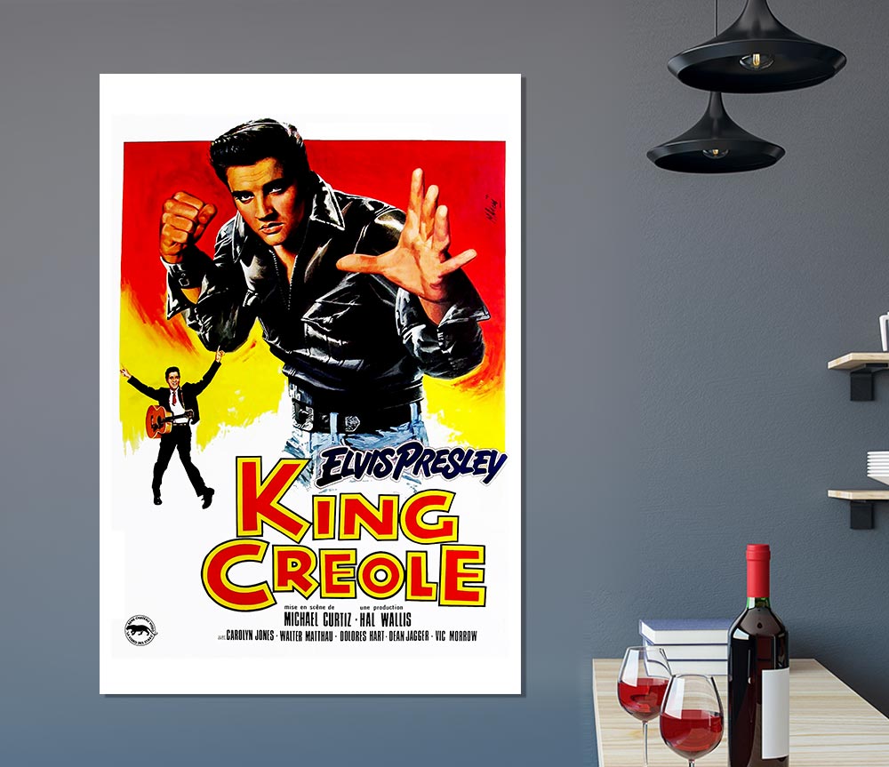 Elvis Presley King Creole Print Poster Wall Art