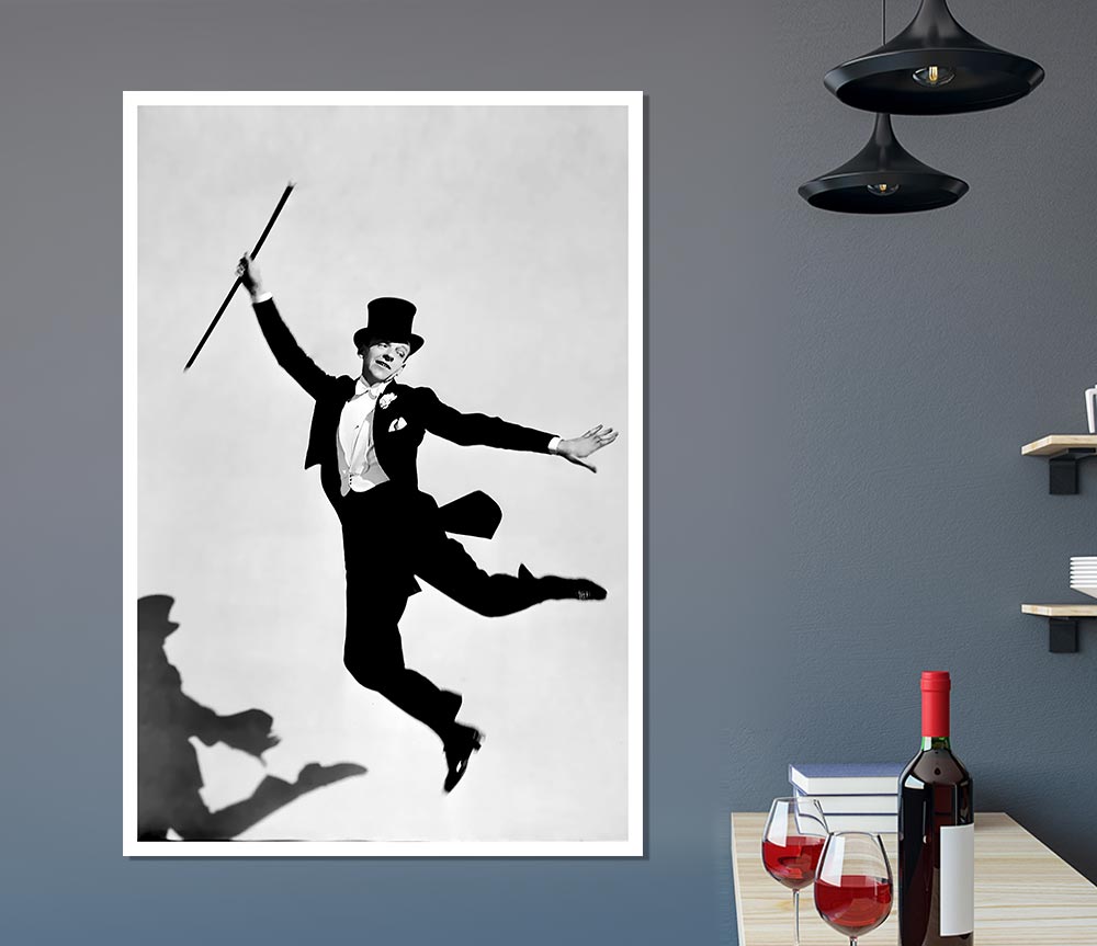 Fred Astaire Shadow Print Poster Wall Art