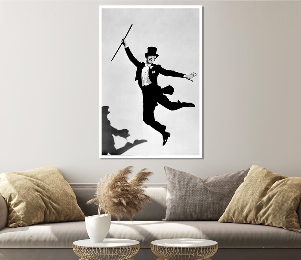 Fred Astaire Shadow Print Poster Wall Art