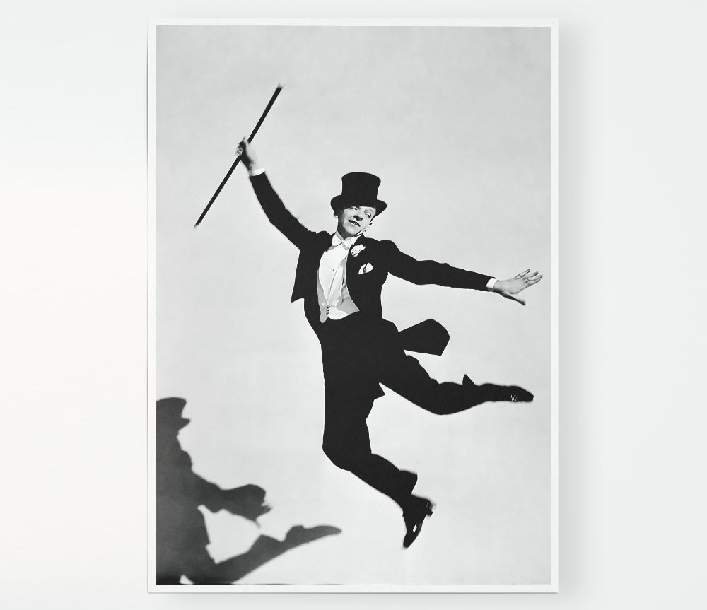 Fred Astaire Shadow Print Poster Wall Art