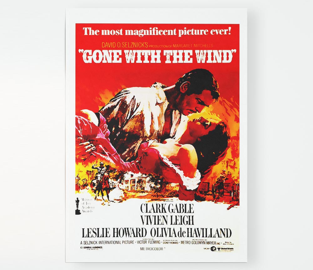 Gone With The Wind Print Poster Wall Art