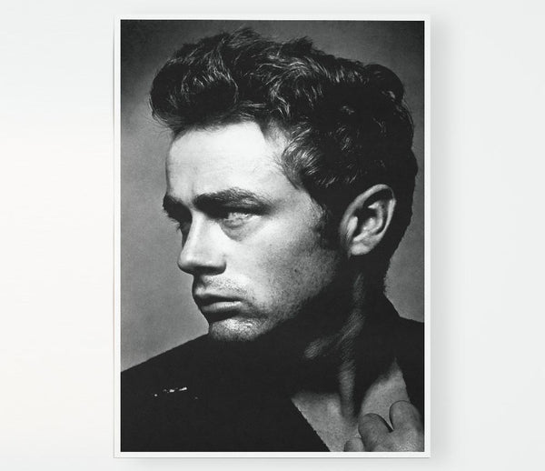 James Dean Classic B N W Print Poster Wall Art