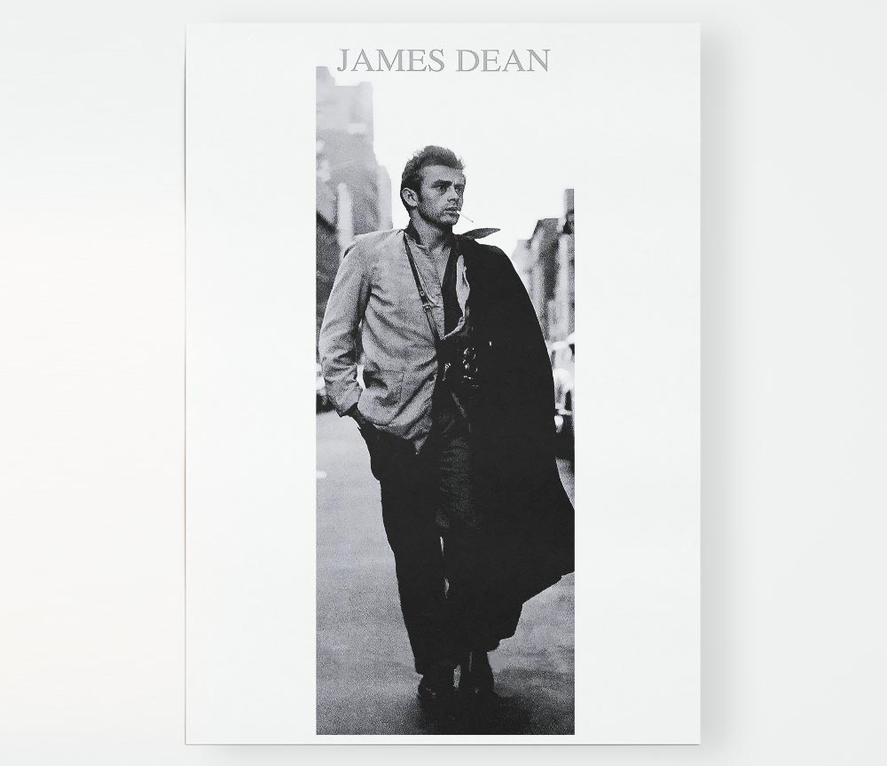 James Dean Walk Print Poster Wall Art