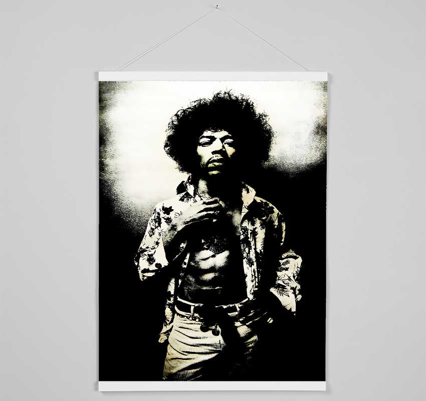 Jimi Hendrix Foxy Hanging Poster - Wallart-Direct UK