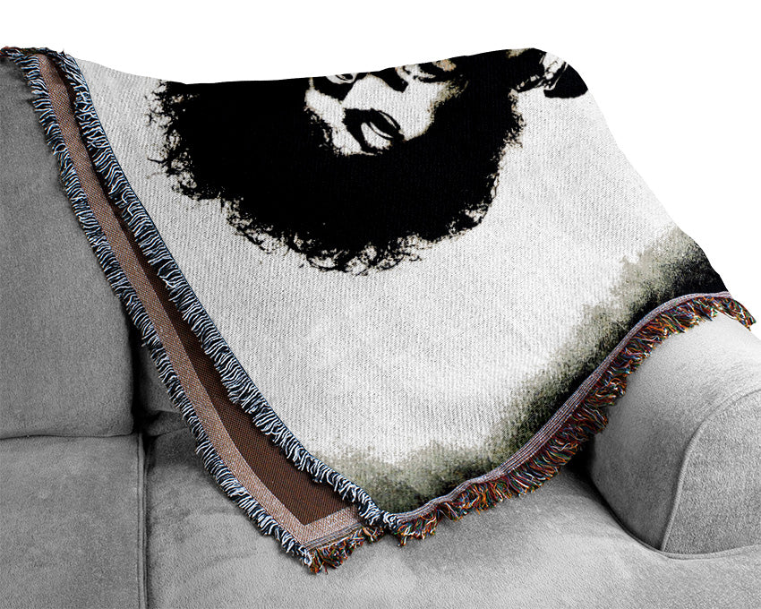 Jimi Hendrix Foxy Woven Blanket