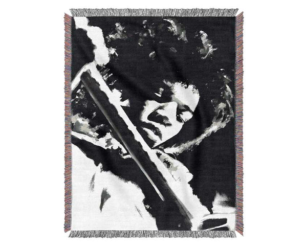 Jimi Hendrix Guitar Legend Woven Blanket