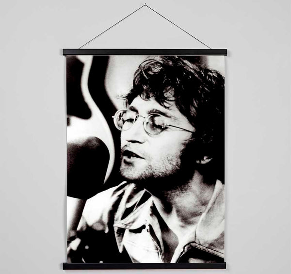 John Lennon Imagine B n W Hanging Poster - Wallart-Direct UK