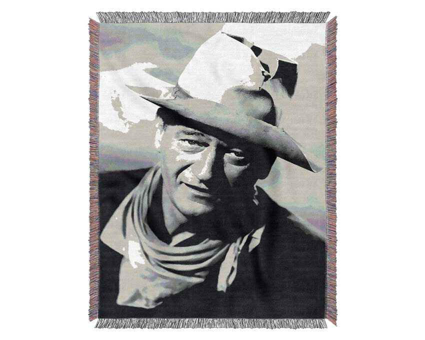 John Wayne Cowboy Woven Blanket