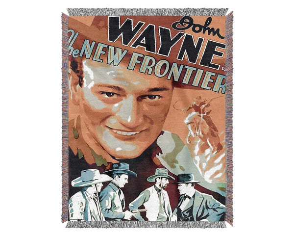 John Wayne The New Frontier Woven Blanket