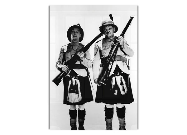 Laurel und Hardy Highland Schotte