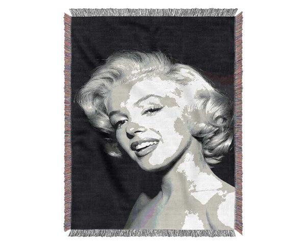 Marilyn Monroe Beautiful Face Woven Blanket