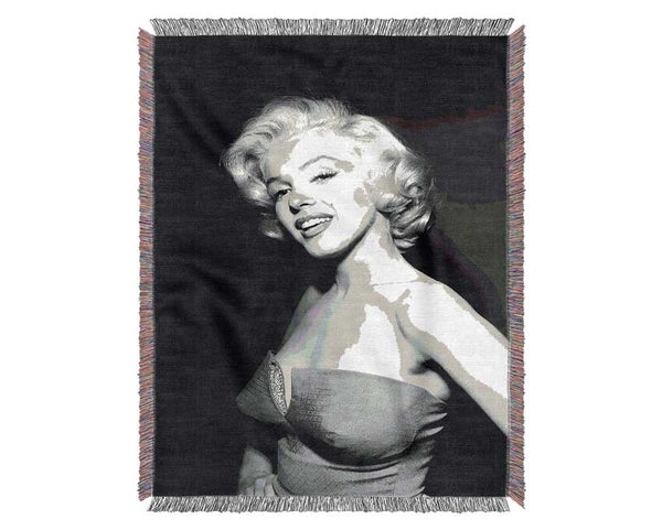 Marilyn Monroe Smile Woven Blanket