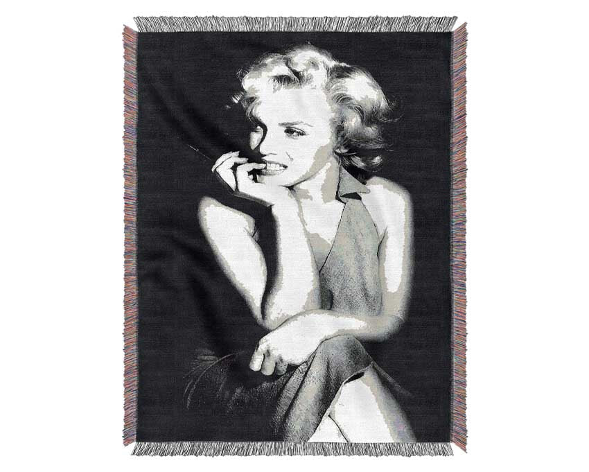 Marilyn Monroe Stare Woven Blanket