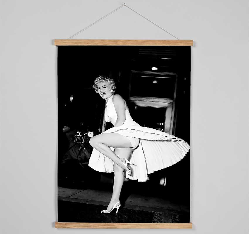 Marilyn Monroe White Dress Hanging Poster - Wallart-Direct UK