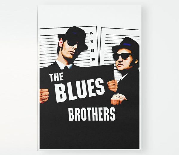 The Blues Brothers Trilby Print Poster Wall Art