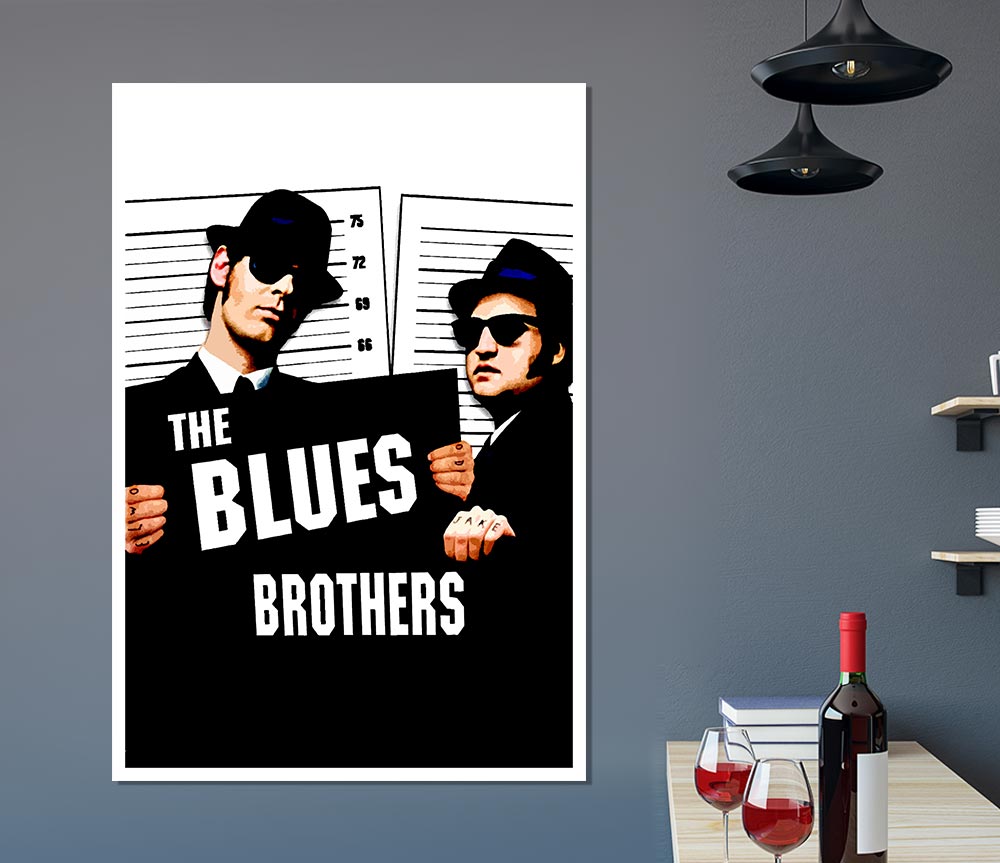 The Blues Brothers Trilby Print Poster Wall Art