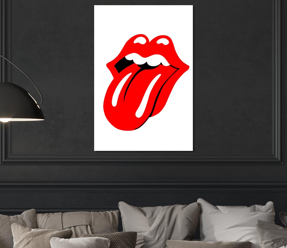 The Rolling Stones Lips Print Poster Wall Art