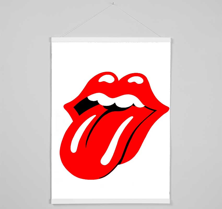 The Rolling Stones Lips Hanging Poster - Wallart-Direct UK