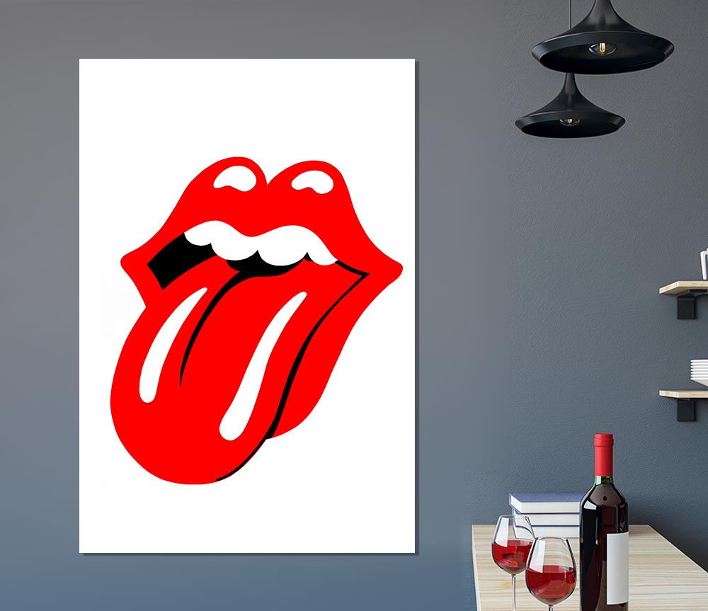 The Rolling Stones Lips Print Poster Wall Art