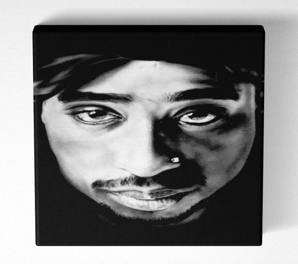 Picture of Tupac Face Square Canvas Wall Art