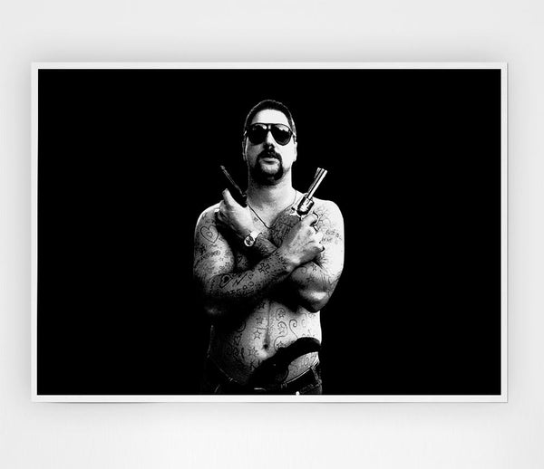 Chopper B N W Print Poster Wall Art