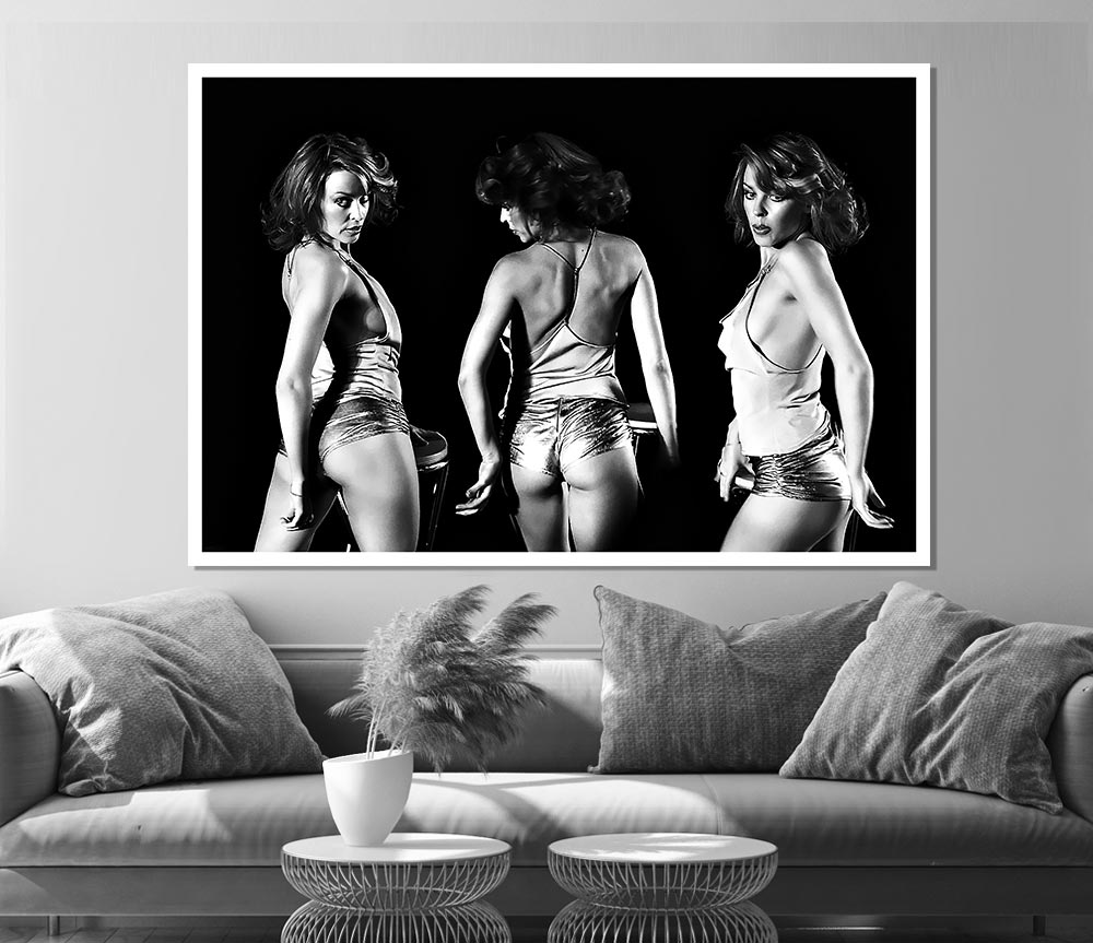 Kylie Minogue Hot Pants Print Poster Wall Art