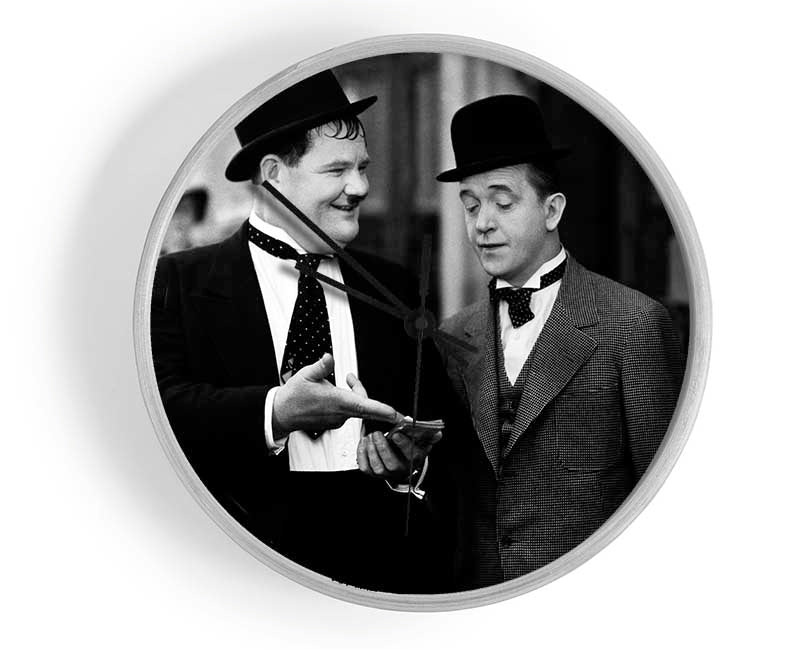 Laurel And Hardy Street Walk Clock - Wallart-Direct UK