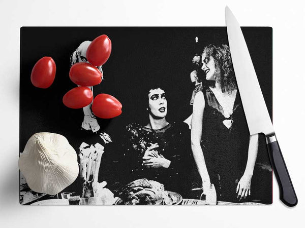 Rocky Horror Show Glass Chopping Board