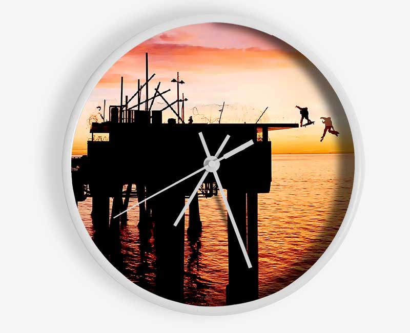 The Lords Of Dog Town Skateboards Pier Clock - Wallart-Direct UK