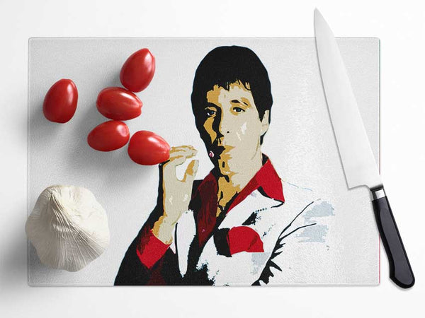 Al Pacino Glass Chopping Board