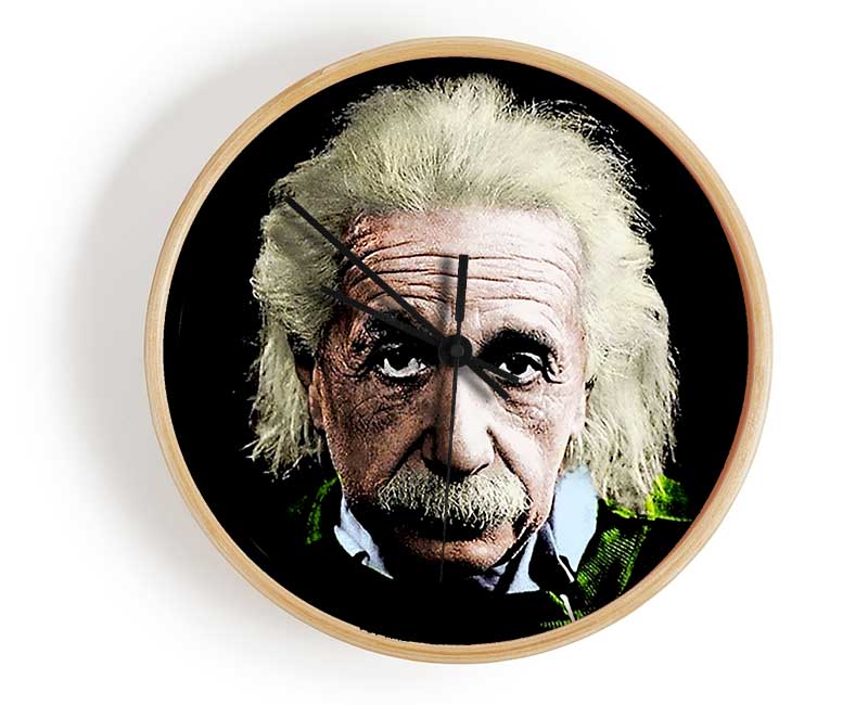 Albert Einstein Retro Colours Clock - Wallart-Direct UK