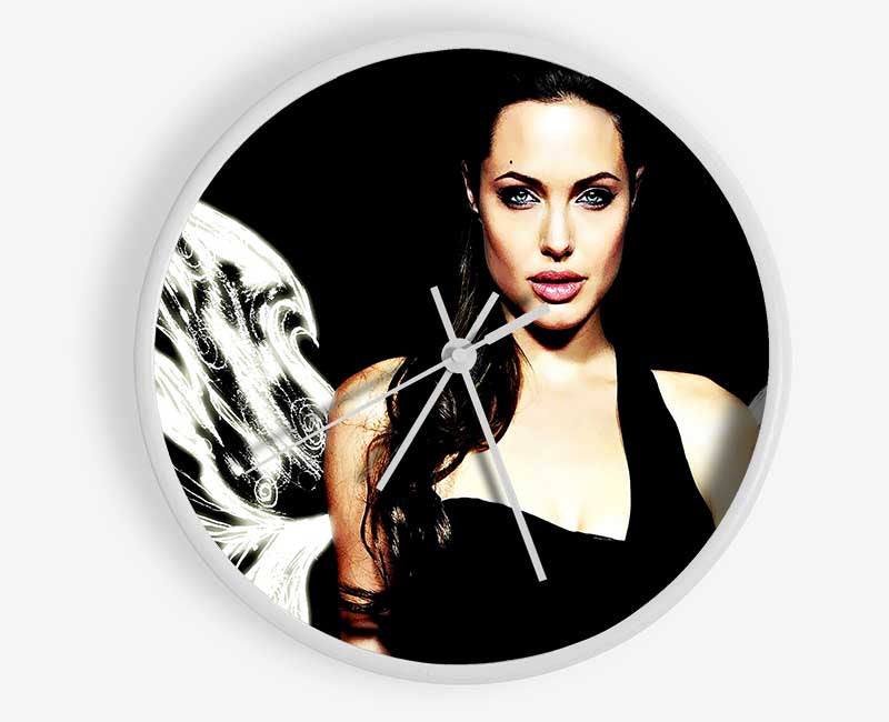 Angelina Jolie Angel Wings Clock - Wallart-Direct UK