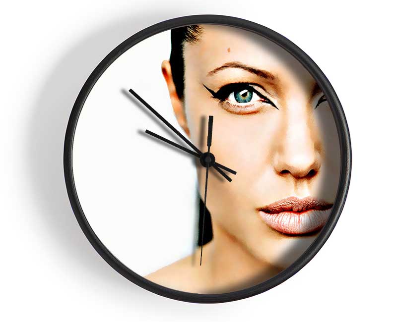 Angelina Jolie Cat Eyes Clock - Wallart-Direct UK